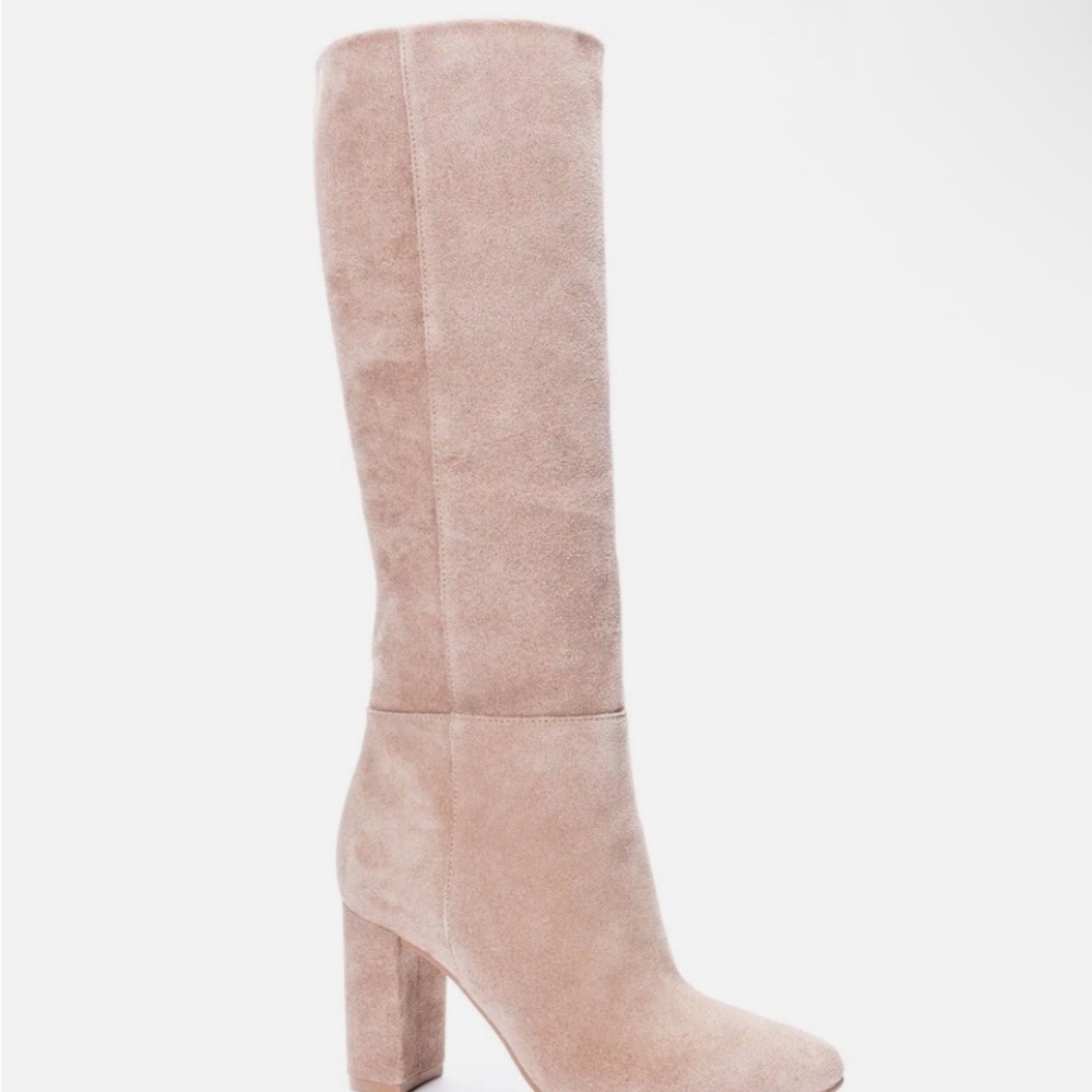 Chinese Laundry Beige Heeled Boots